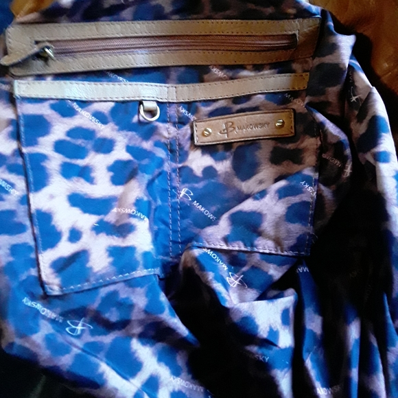 B Makowsky large leather bag/purse - Picture 4 of 12